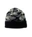 Bonnet Motif/style Écusson Noir Gris Bauer-2