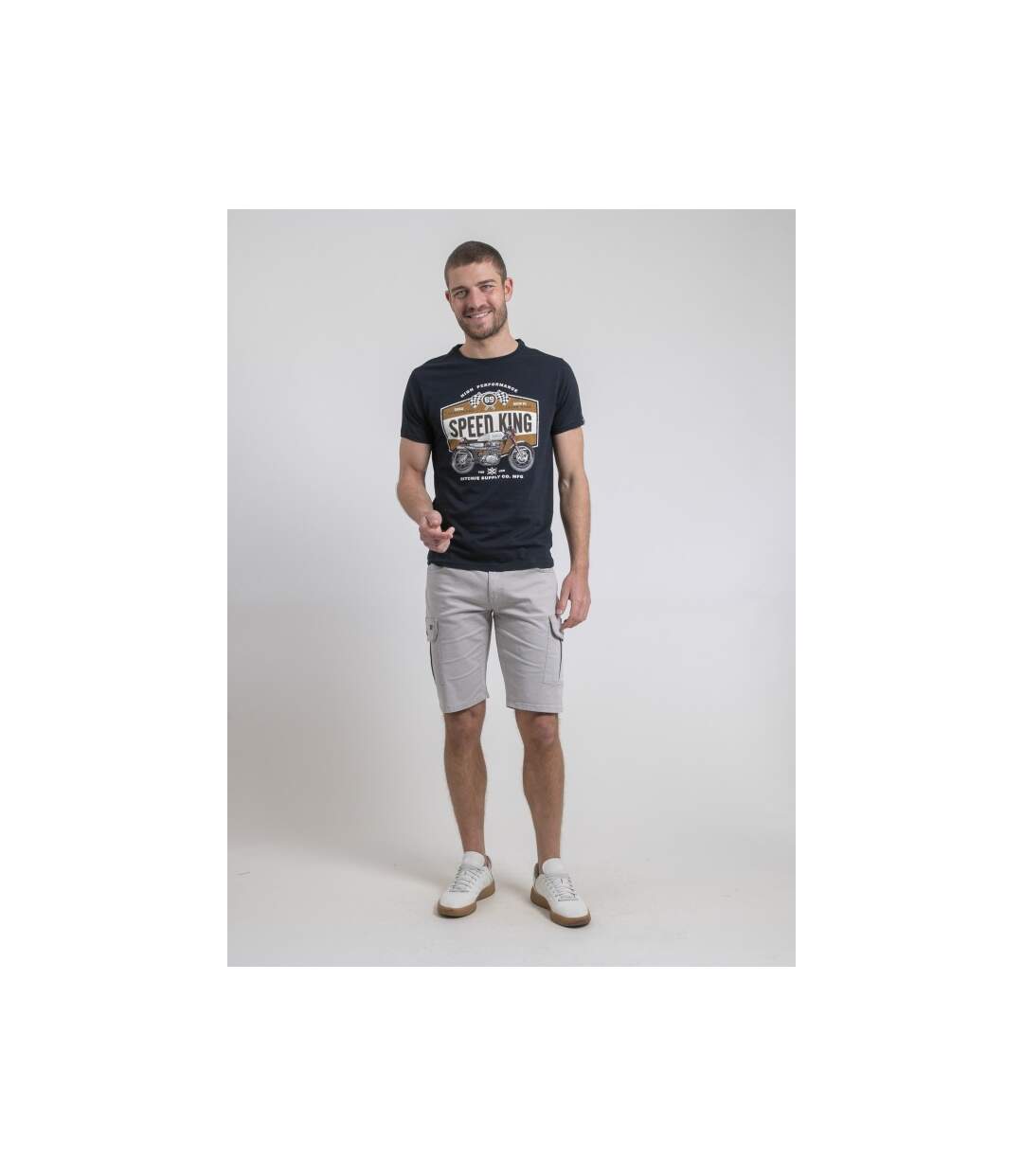 T-shirt col rond pur coton NELORIC-4