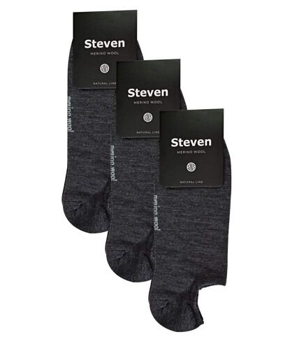 3 Pack Mens Merino Wool Invisible No Show Socks