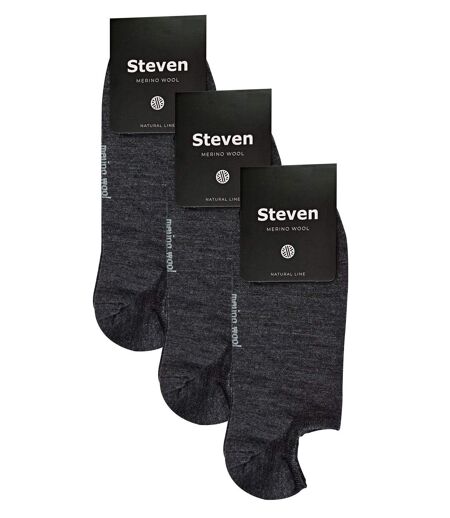 3 Pack Mens Merino Wool Invisible No Show Socks