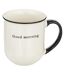 Lot de 6 Mugs Alix 38cl Blanc & Noir-2