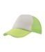 Casquette Style Trucker Rapper Mixte Jaune Fluo Blanc Atlantis-1