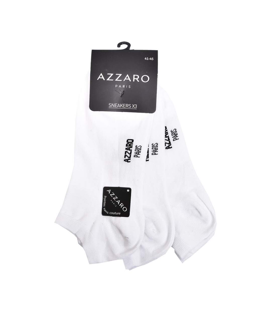 Chaussettes homme AZZARO Confort et qualité -Assortiment modèles photos selon arrivages- - Pack de 12-3