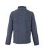 Mens newark grid eco friendly quarter zip fleece top navy Weird Fish