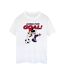 Disney Womens/Ladies Minnie Mouse Going For Goal - T-shirt boyfriend en coton (Blanc) - UTBI38663-1