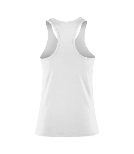 Spiro Womens/Ladies Softex Stretch Fitness Sleeveless Vest Top (White) - UTRW5170
