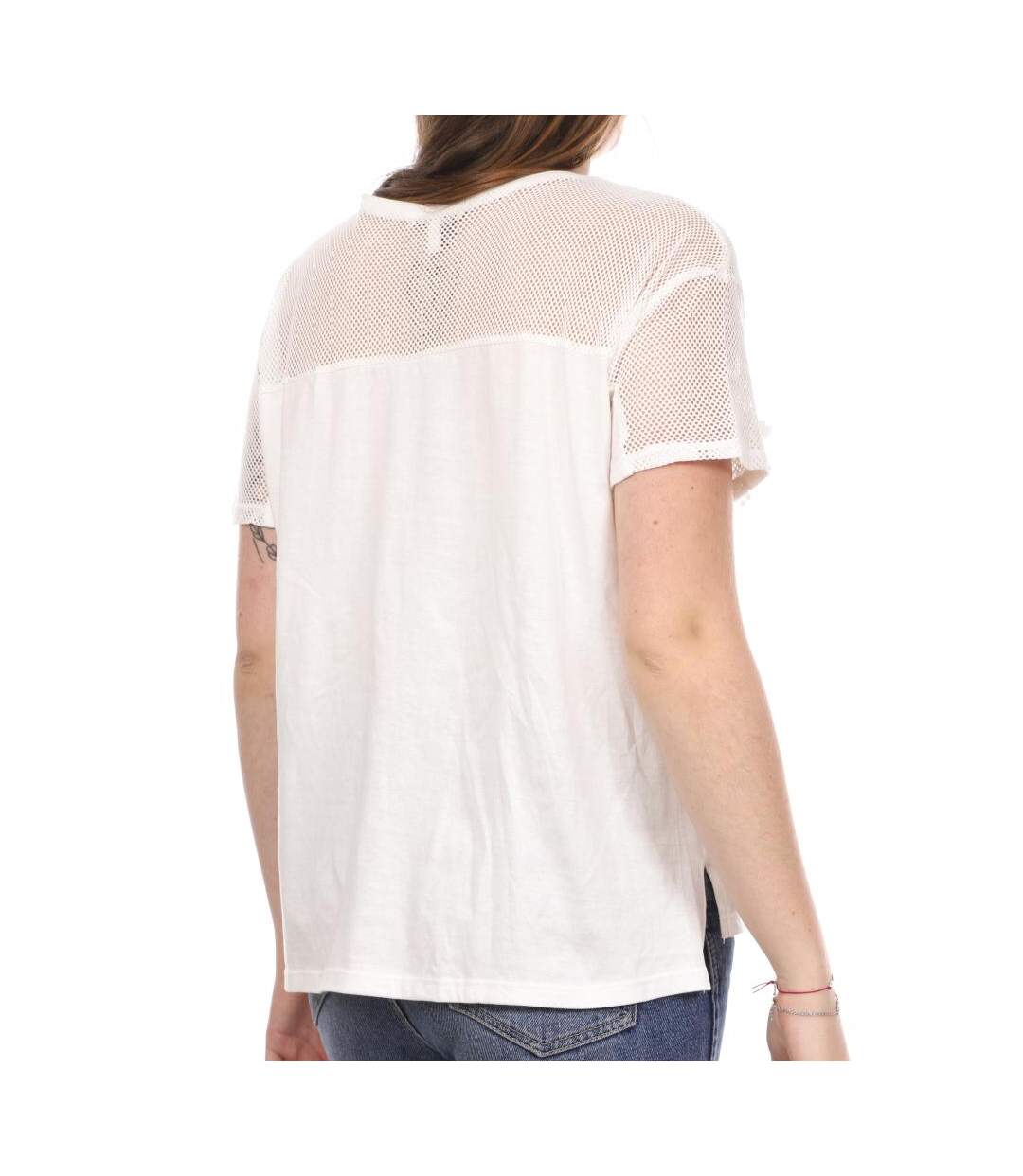 T-shirt Blanc Femme Teddy Smith Tulco - XS