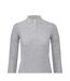 Polo Manches Longues Id.001 Femme Gris Chiné B&C-2