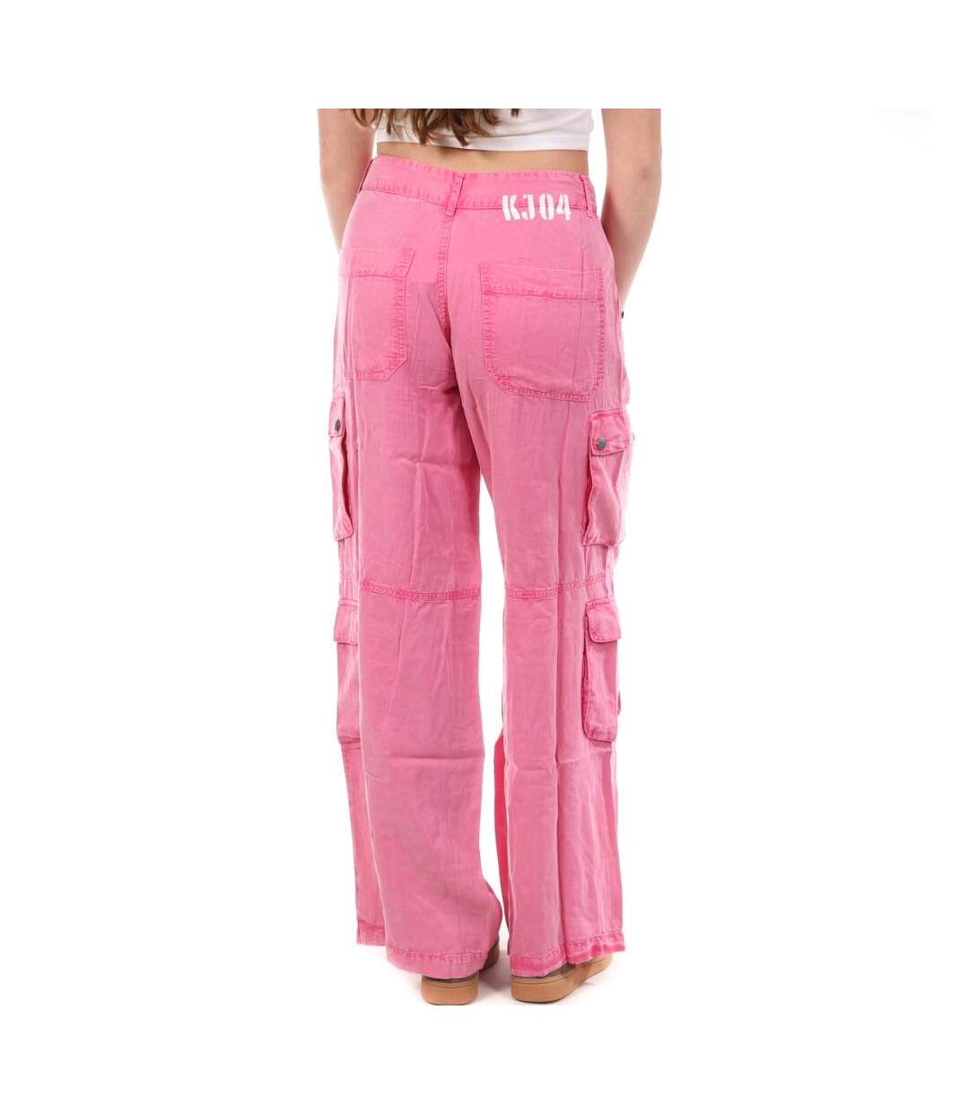 Pantalon fluide rose femme kaporal miami-2