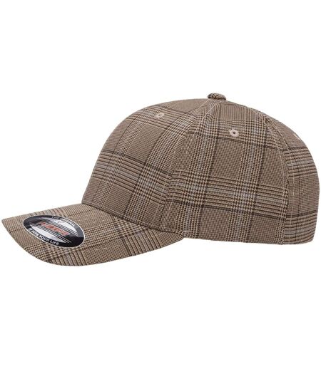 Flexfit By Yupoong Glen Check Cap (Brown/Khaki) - UTRW7538