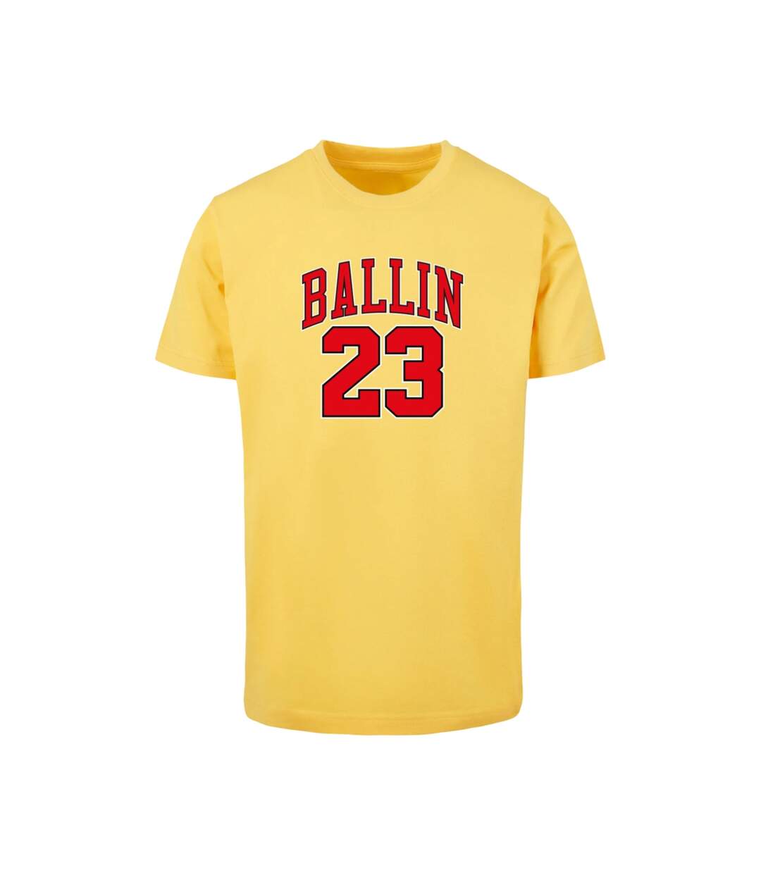 Mens Ballin 23 Round Neck T-shirt Taxi Yellow Mister Tee-2