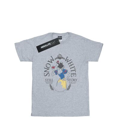 Disney Princess Womens/Ladies Snow White Fairest Story Cotton Boyfriend T-Shirt (Sports Grey)