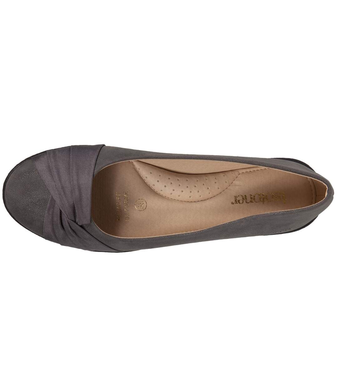 Isotoner Ballerines femme effet drapé-2