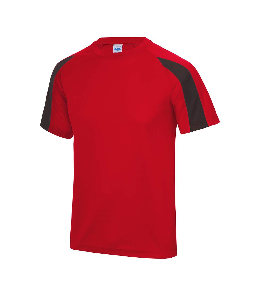 T-shirt sport contraste homme rouge feu/noir Just Cool