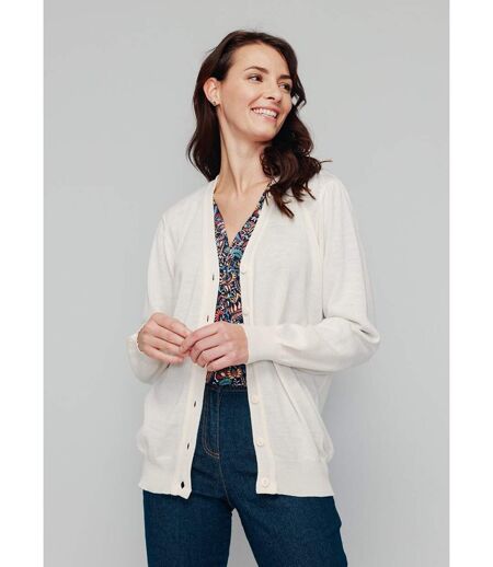 Gilet boutonné laine mérinos