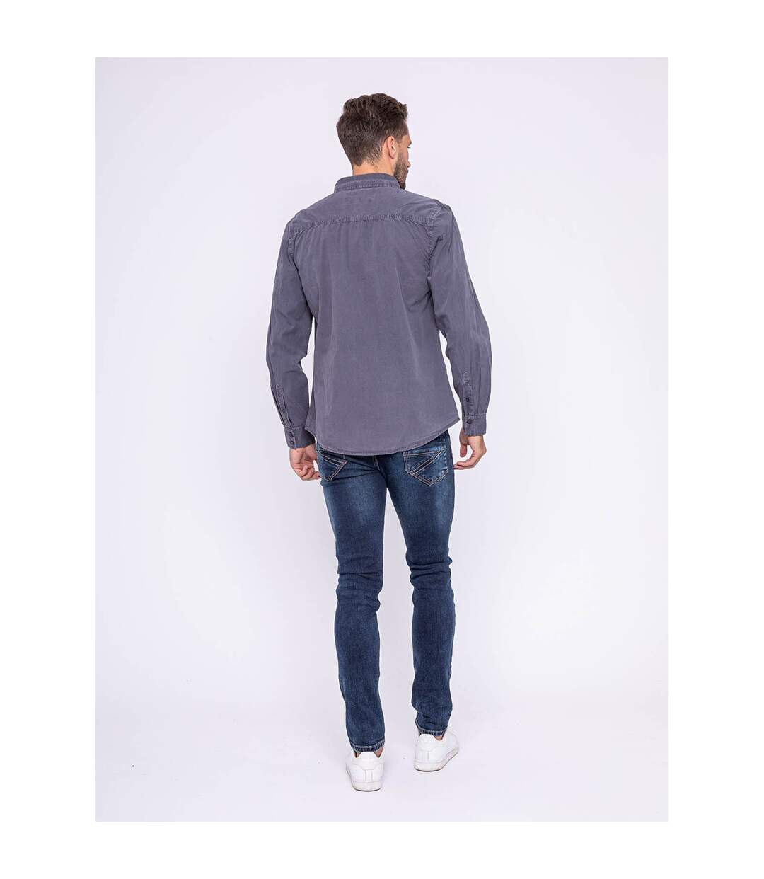 Chemise manches longues pur coton TILMO-2