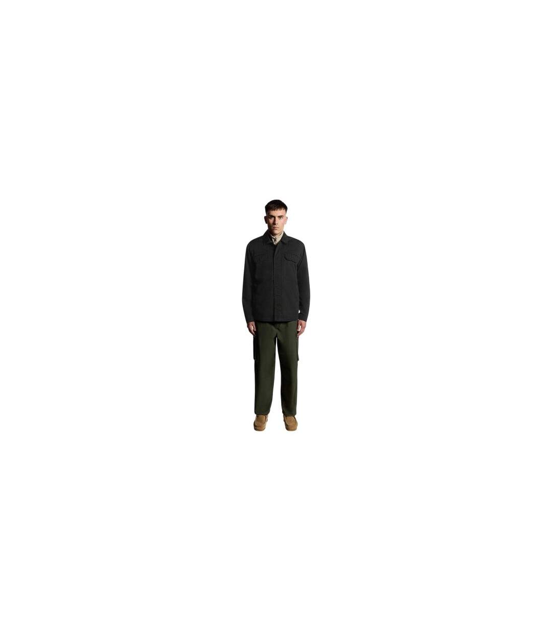 Veste À Col Motif/style Uni Between-season Homme Noir Lyle & Scott-1