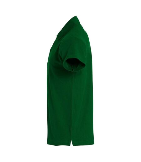 Polo Basic Homme Vert Bouteille Clique