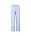 Pantalon fluide bleu femme pieces wide-2