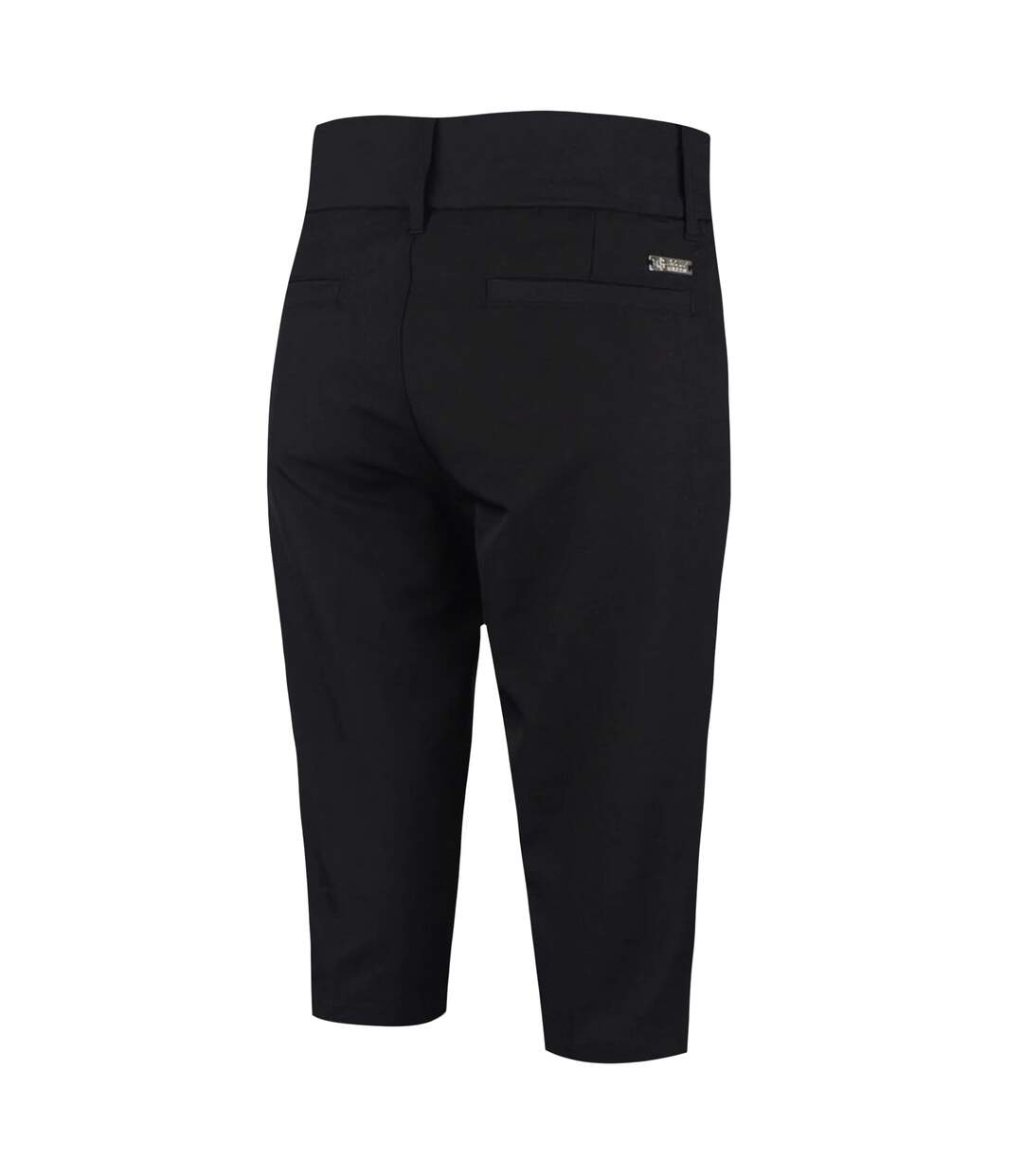 Womens/ladies Stretch Golf Shorts Black Island Green-2