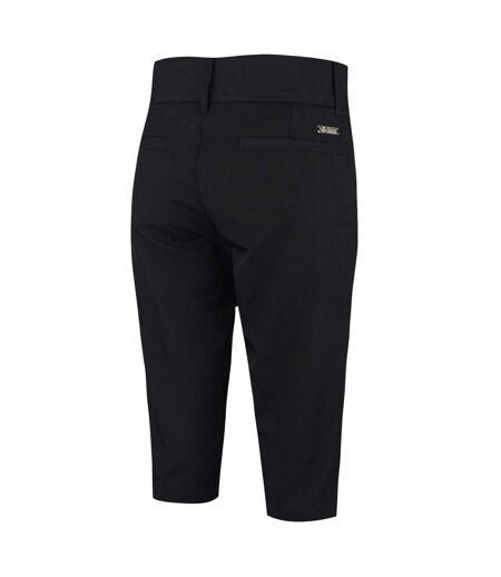 Womens/ladies Stretch Golf Shorts Black Island Green