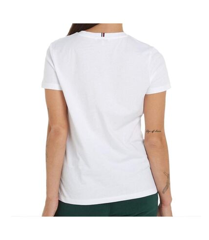 T-shirt Blanc Femme Tommy Hilfiger Signature - XXL