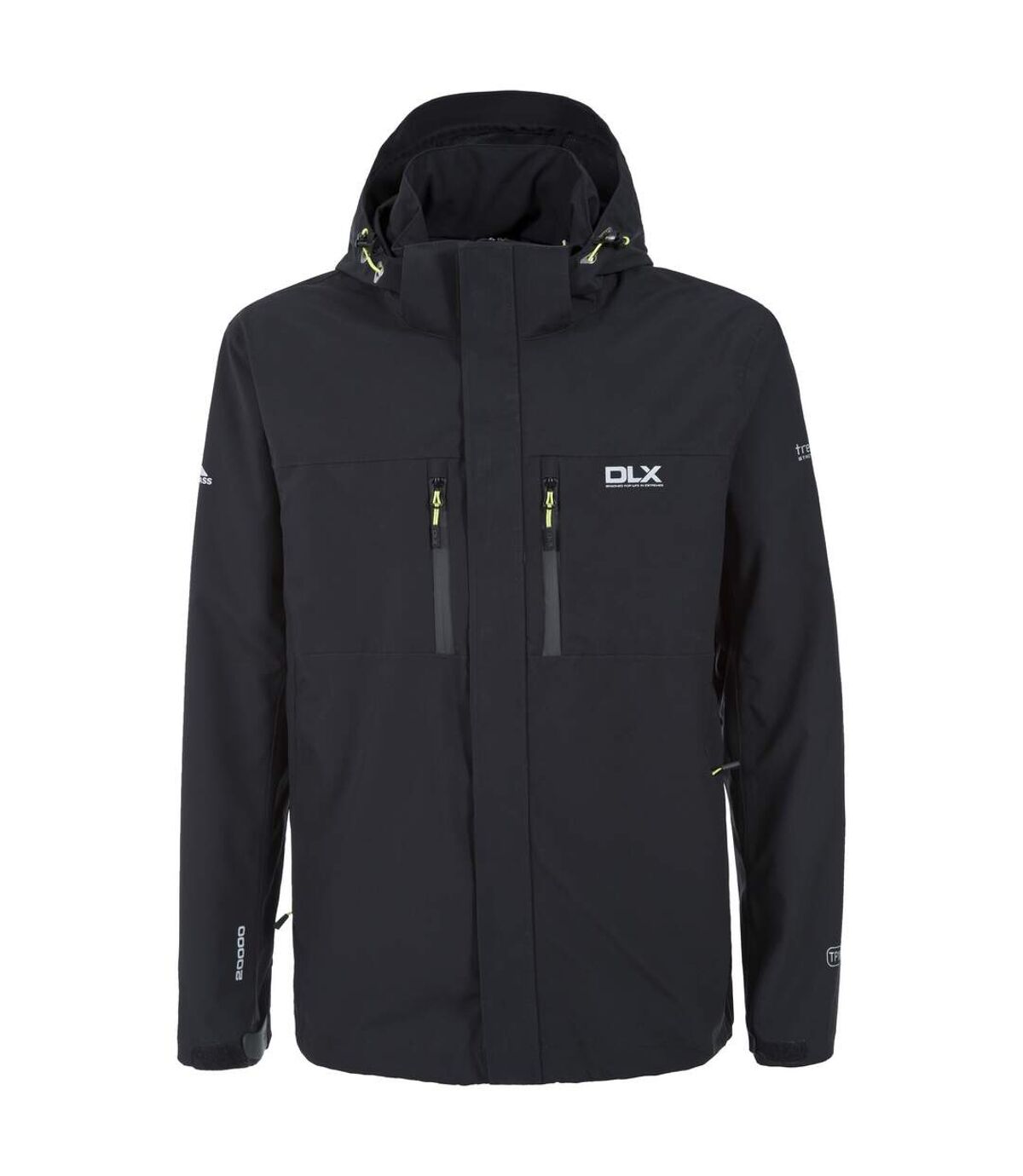 Trespass Mens Oswalt DLX Waterproof Jacket (Black)