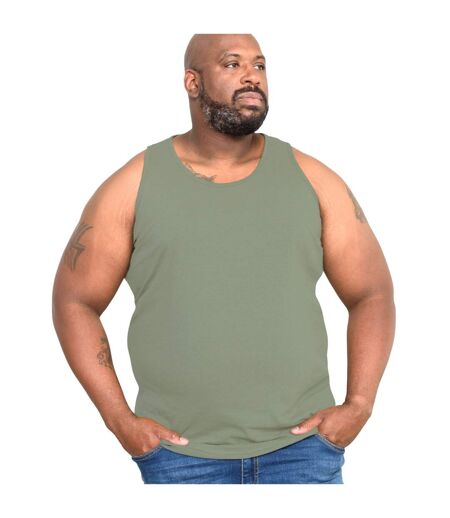 Duke Mens Fabio-2 Kingsize Muscle Vest (Khaki) - UTDC172