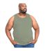 Duke Mens Fabio-2 Kingsize Muscle Vest (Khaki) - UTDC172-3
