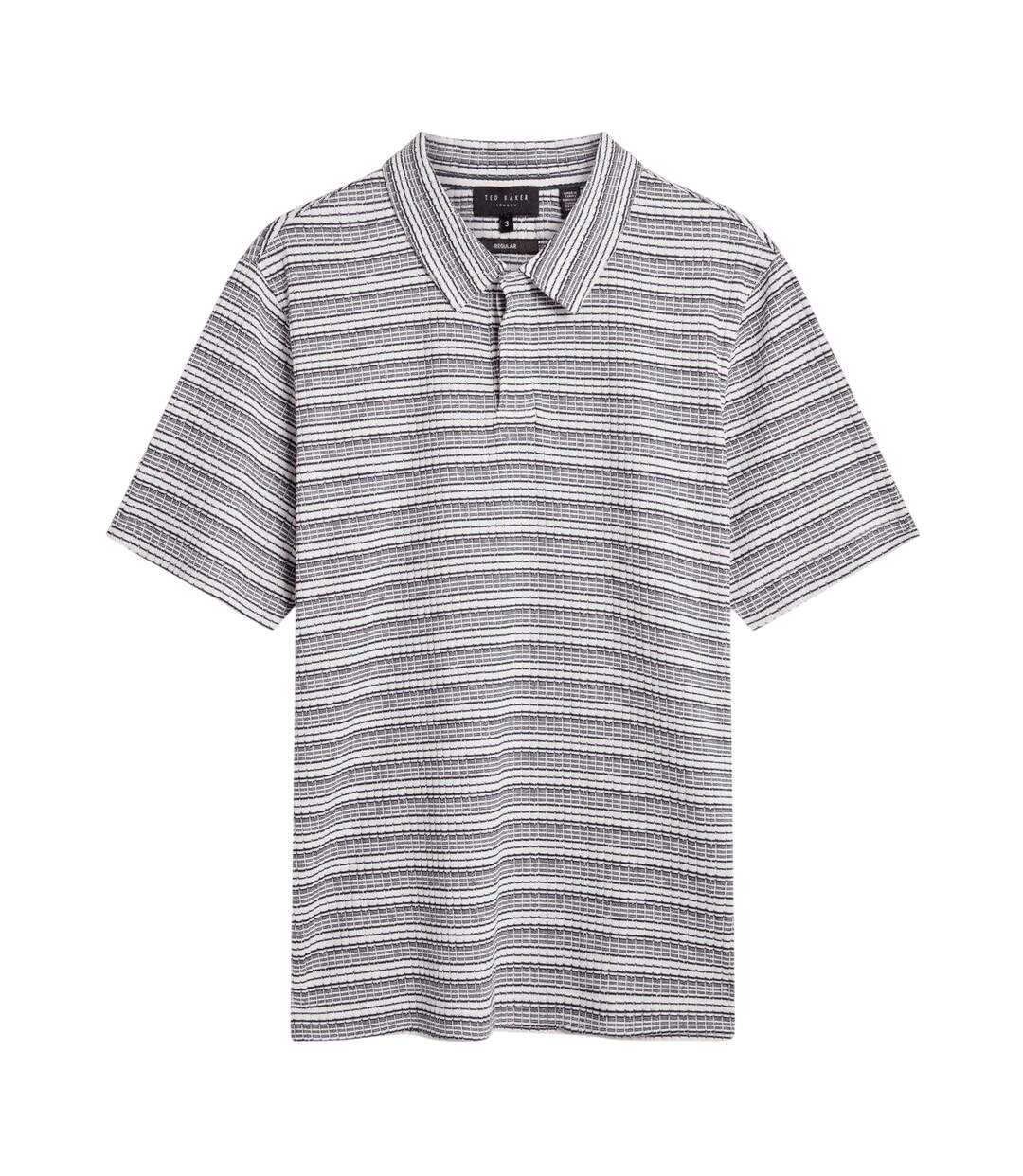 Polo Motif/style À Rayures Homme Bleu Marine Ted Baker-2