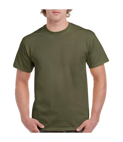 T-shirt Adulte Vert Kaki Gildan