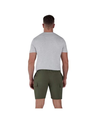 Short à poches homme vert militaire Raging Bull