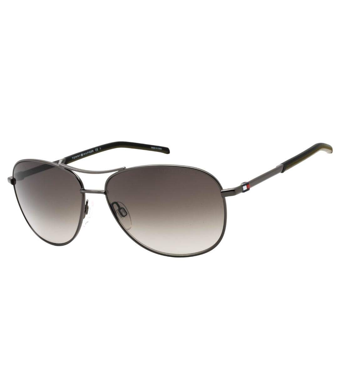 Lunettes De Soleil Motif/style Uni Homme Taille Unique Ruthénium Foncé Tommy Hilfiger-2