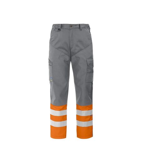 Projob Mens High-Vis Pants (Orange/Gray) - UTUB631
