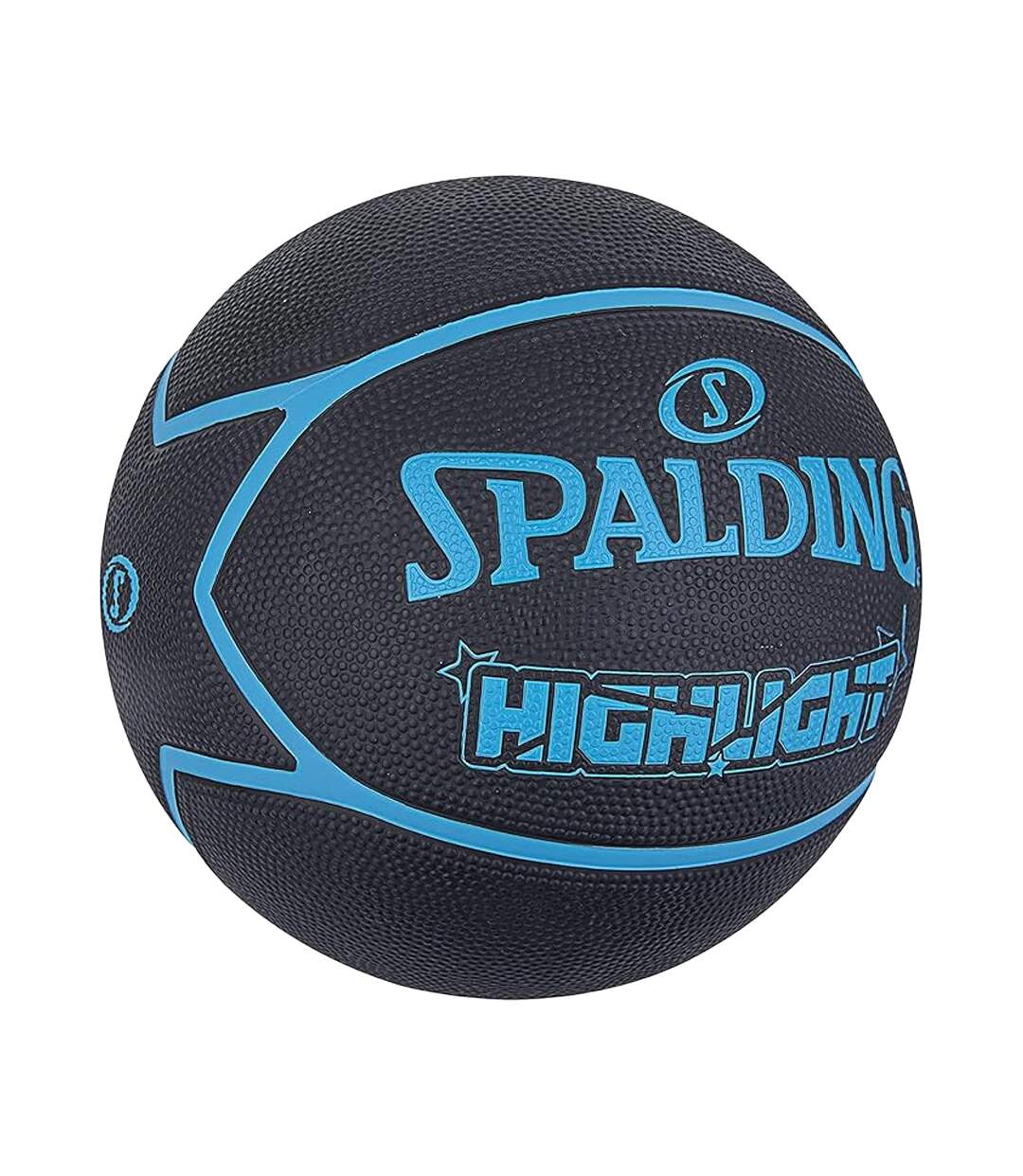 Ballon De Basket Highlight Taille 7 Noir Bleu Spalding-2