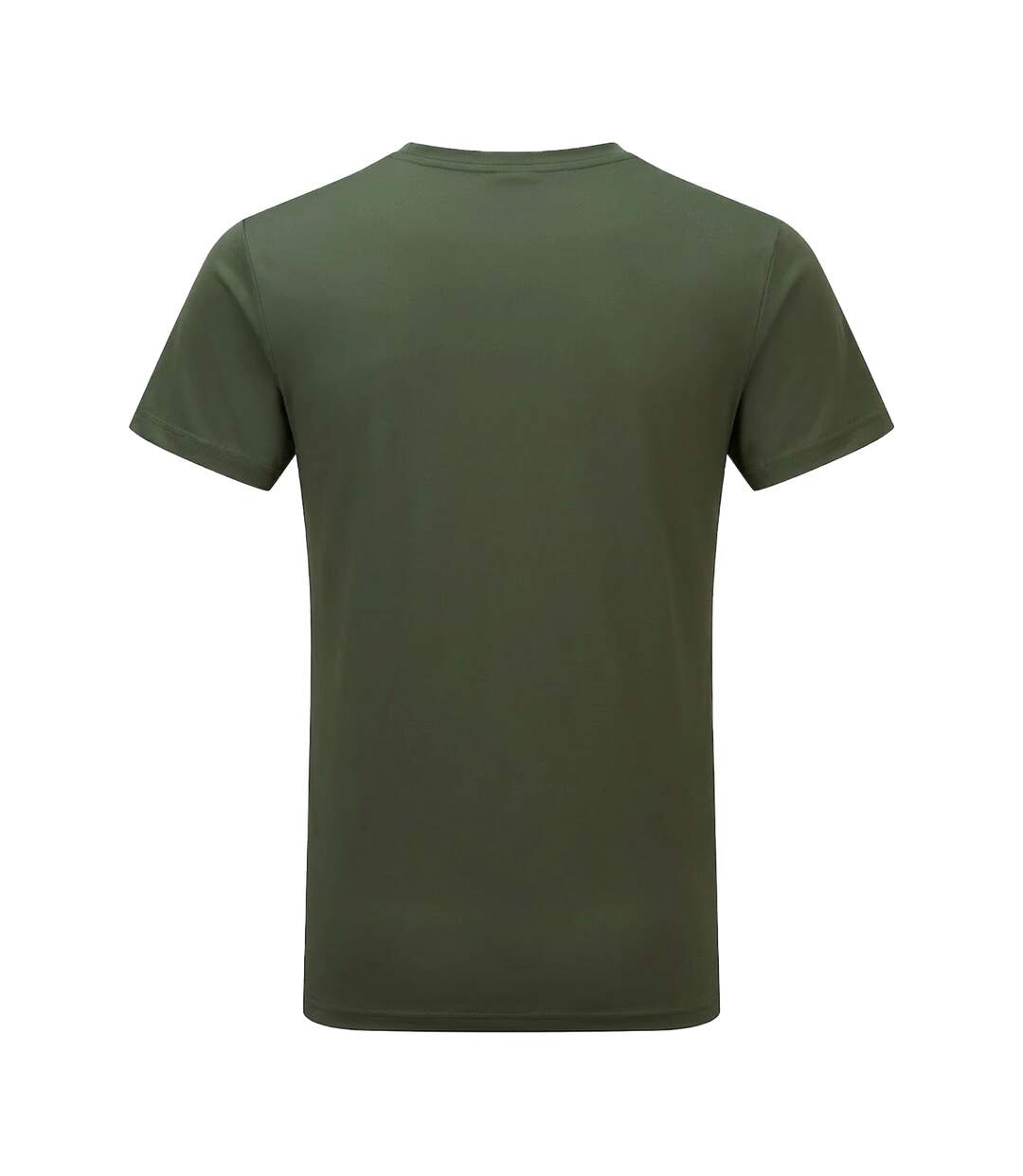 T-shirt De Fitness À Manches Courtes Homme Vert Kaki Foncé Tri Dri-2