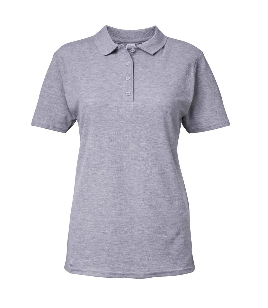 Softstyle polo uni femme gris clair Gildan