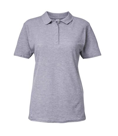 Gildan Softstyle Womens/Ladies Short Sleeve Double Pique Polo Shirt (Sport Grey) - UTBC3719