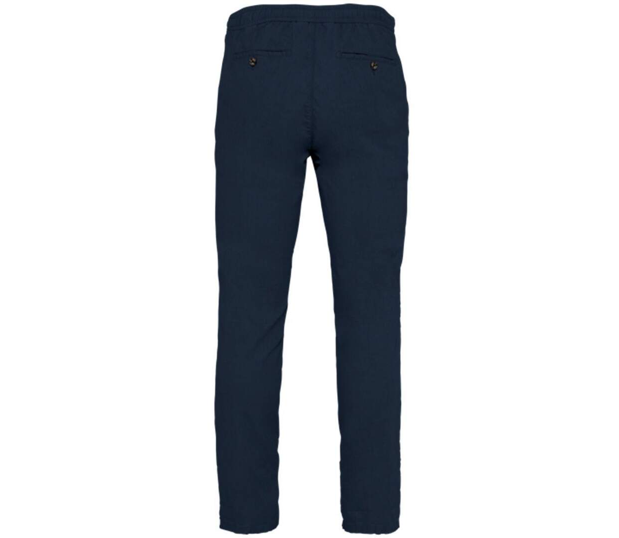 Pantalon ecoresponsable en lin et coton bio - Homme - PATS708 - bleu marine-2