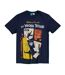 T-shirt Motif/style Losange The Wrong Trousers Adulte Bleu Marine Wallace And Gromit-2