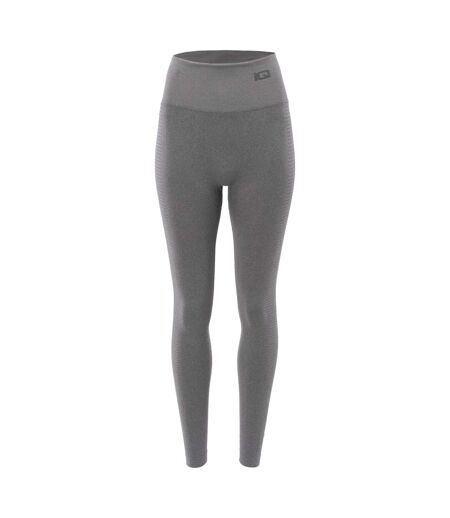 Womens/ladies Cross The Line Sachiko Logo Leggings Dark Stone Grey IQ