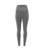 Womens/ladies Cross The Line Sachiko Logo Leggings Dark Stone Grey IQ-2