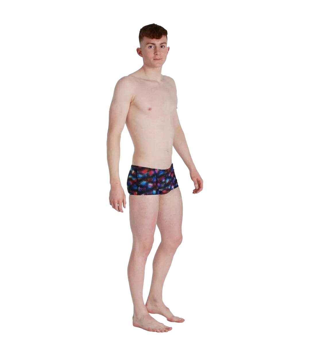 Slip De Bain Alv Homme Noir Bleu Flamme Bleu Clair Mandarine Fluo Speedo-1