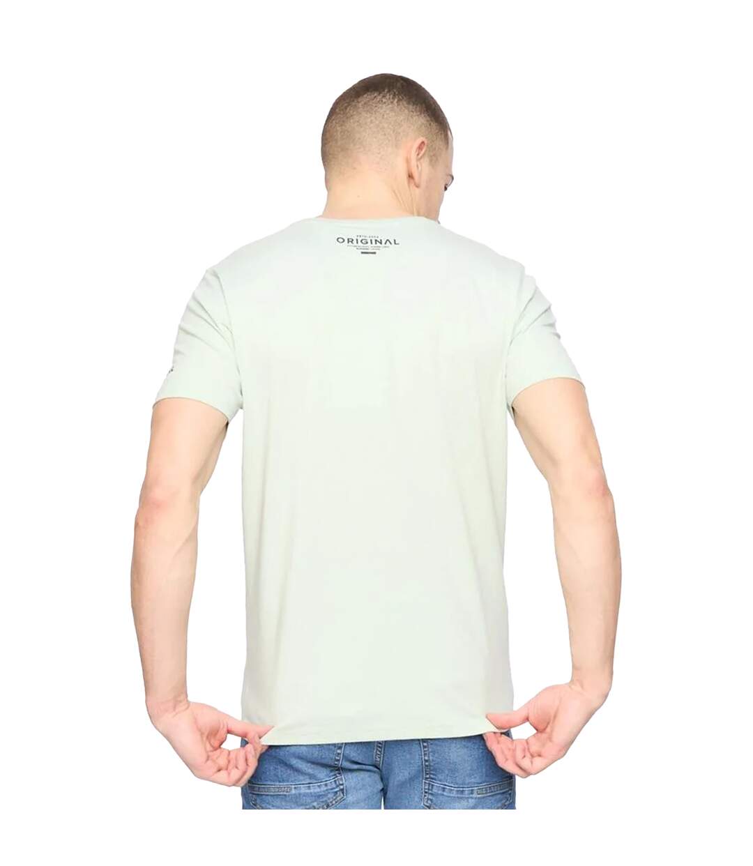 Mens Squarebox T-shirt Mint Crosshatch-3