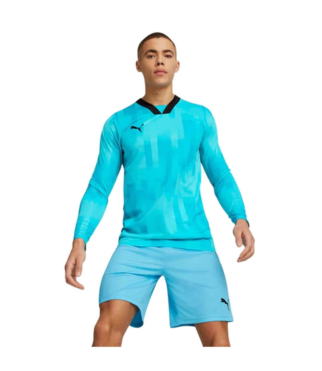Mens Teamtarget Long-sleeved Goalkeeper Jersey Blue Puma-1