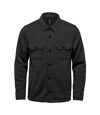 Stormtech Mens Avalante Heather Knitted Shirt Jacket (Black)