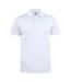 Unisex Adult Basic Active Polo Shirt White Clique-1