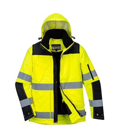 Portwest Mens Hi-Vis 3 in 1 Winter Jacket (Yellow/Black) - UTPW654
