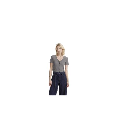 Womens/ladies Striped T-shirt Vanilla Levis