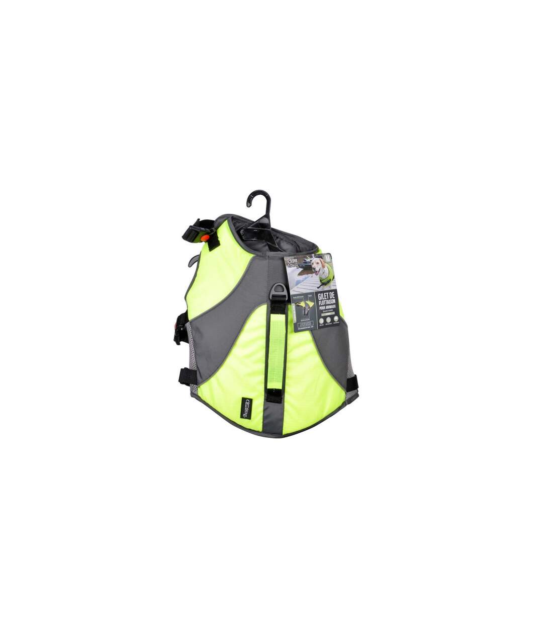 Gilet de Flottaison pour Chien Réfléchissant 48cm Jaune-2
